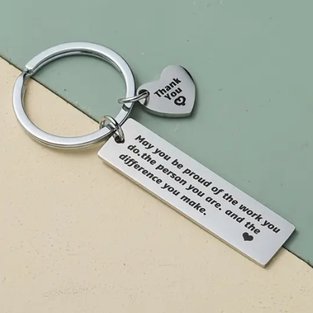 Inspirational Thank You Keychain